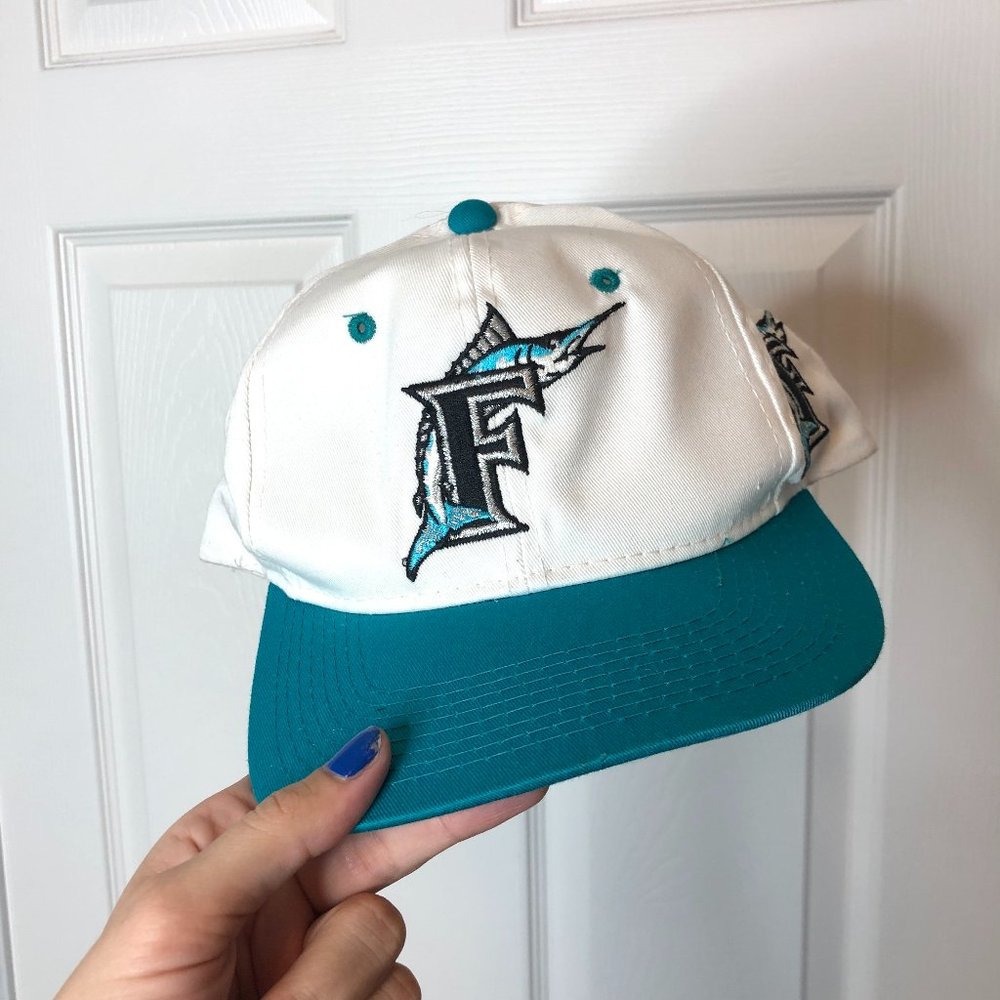 Vintage 1990's Marlins Snapback MLB Hat